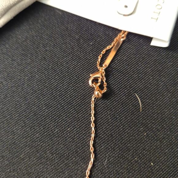 Kendra Scott Basketball Rose Gold Pendant Necklace in Orange Dust Pouch New - Picture 8 of 8